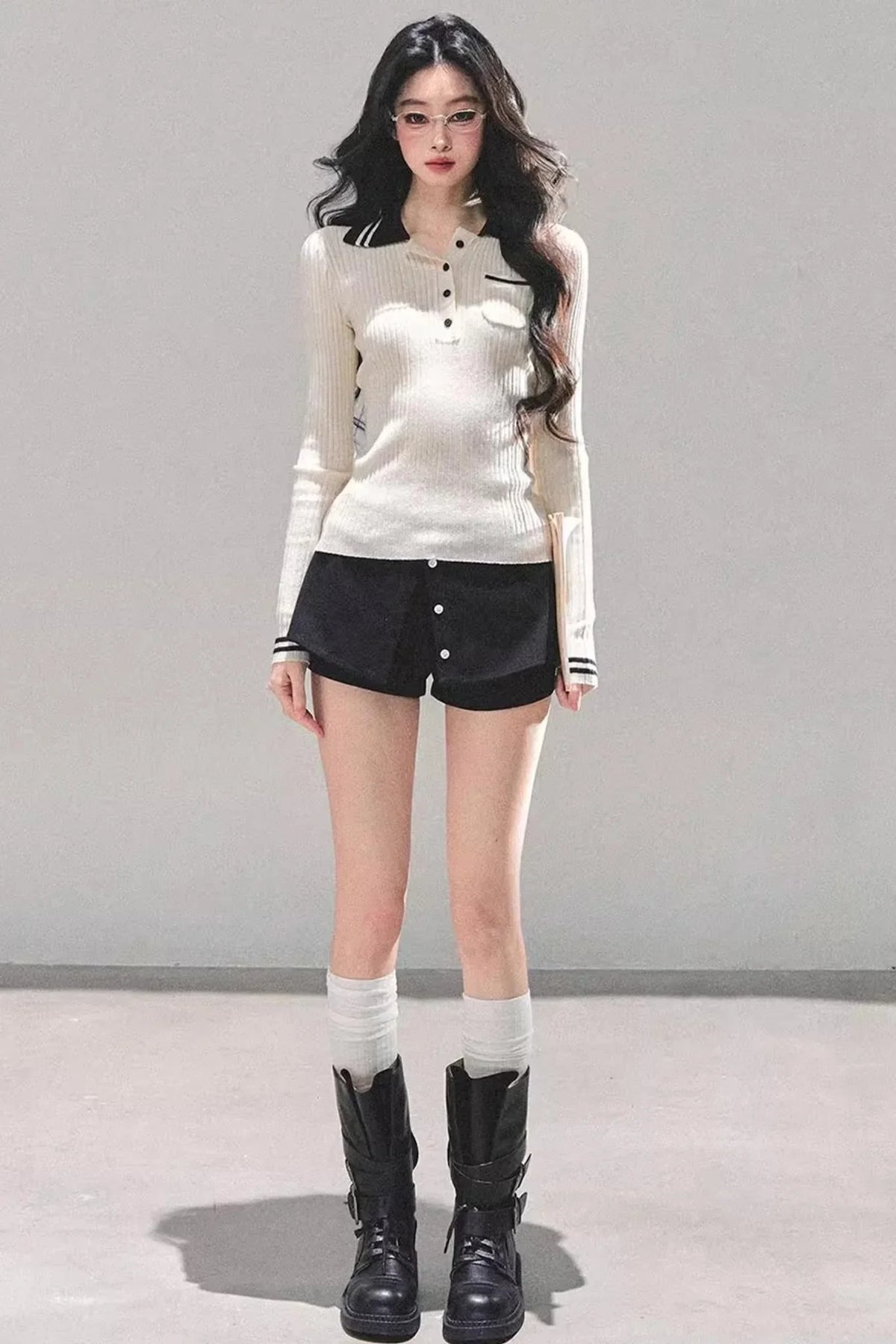 American Knit Polo Sweater
