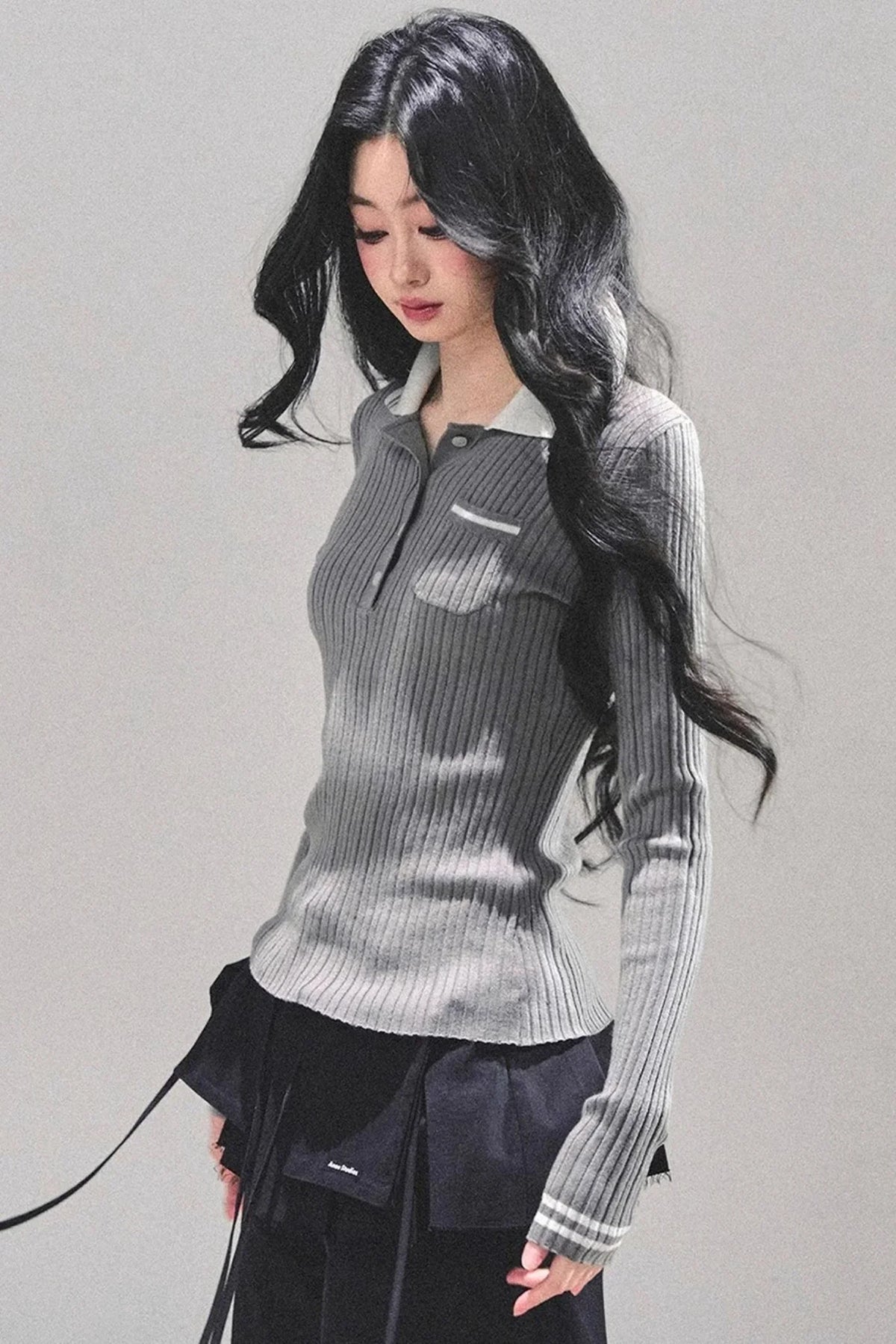 American Knit Polo Sweater