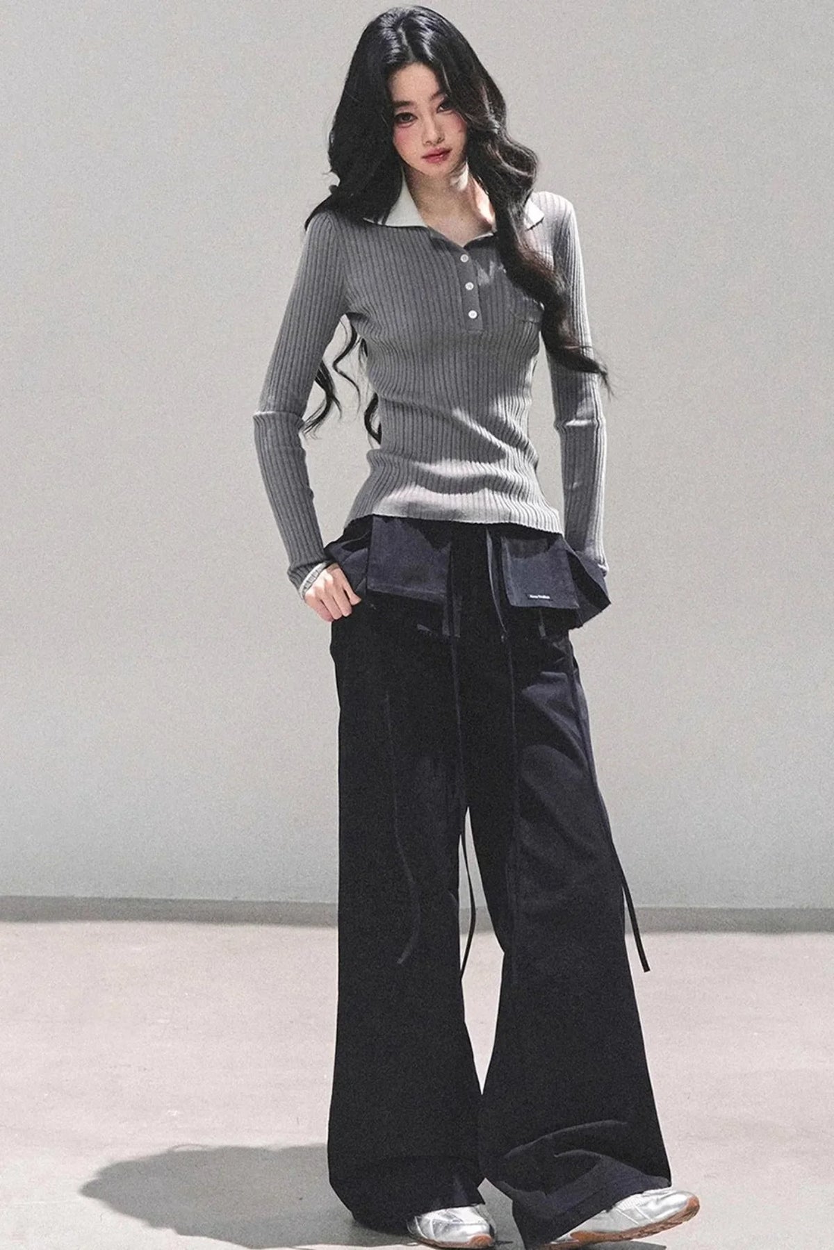 American Knit Polo Sweater