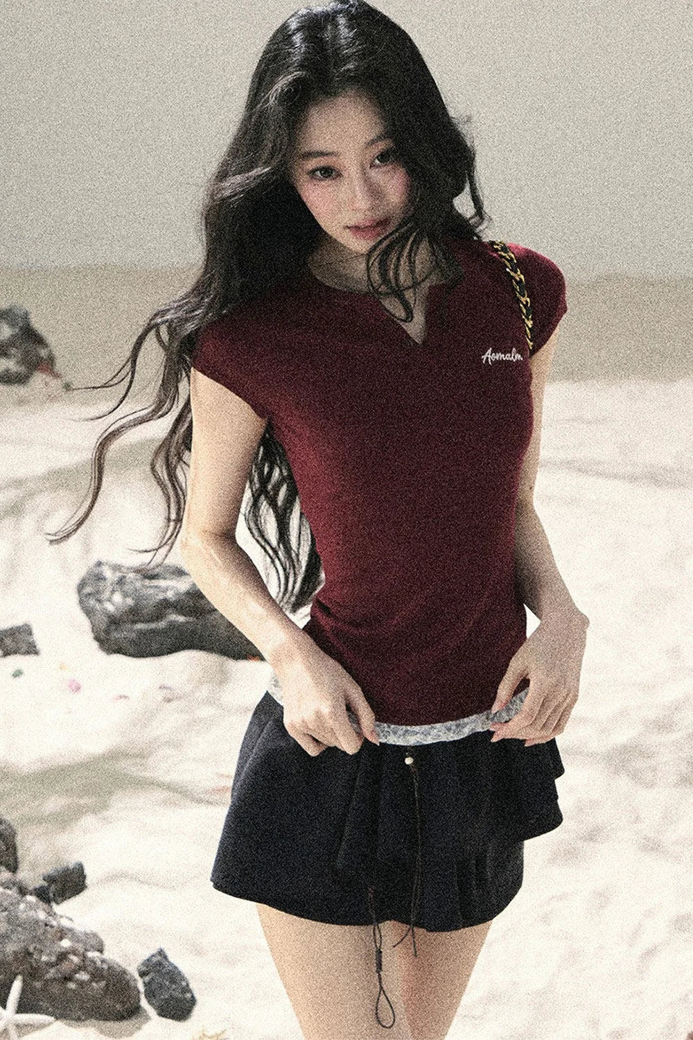 American Lace Commuter Top