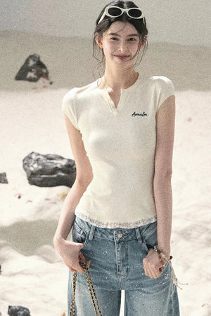American Lace Two-Piece Top