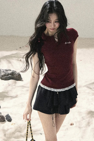 American Lace Two-Piece Top