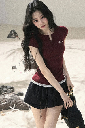 American Lace Two-Piece Top