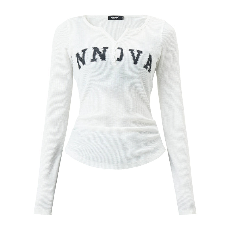 American long-sleeved top