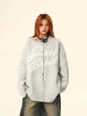 American loose knitwear sweater