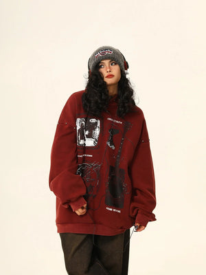 American Loose Oversize Fleece Jacket