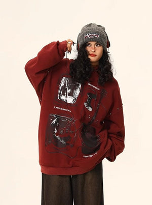 American Loose Oversize Fleece Jacket