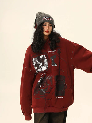 American Loose Oversize Fleece Jacket