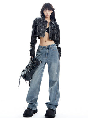 American Loose Straight Leg Pants