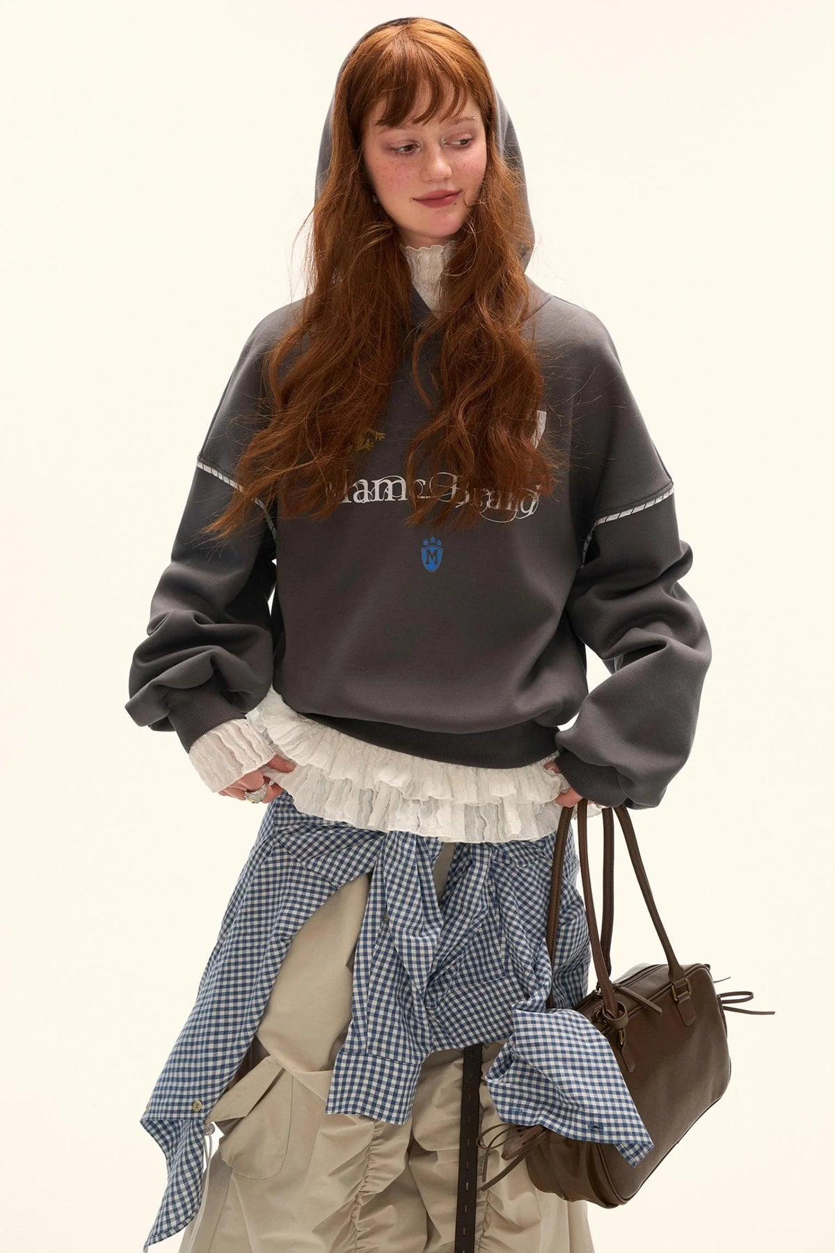 American Patchwork Hooded Sweatshirt