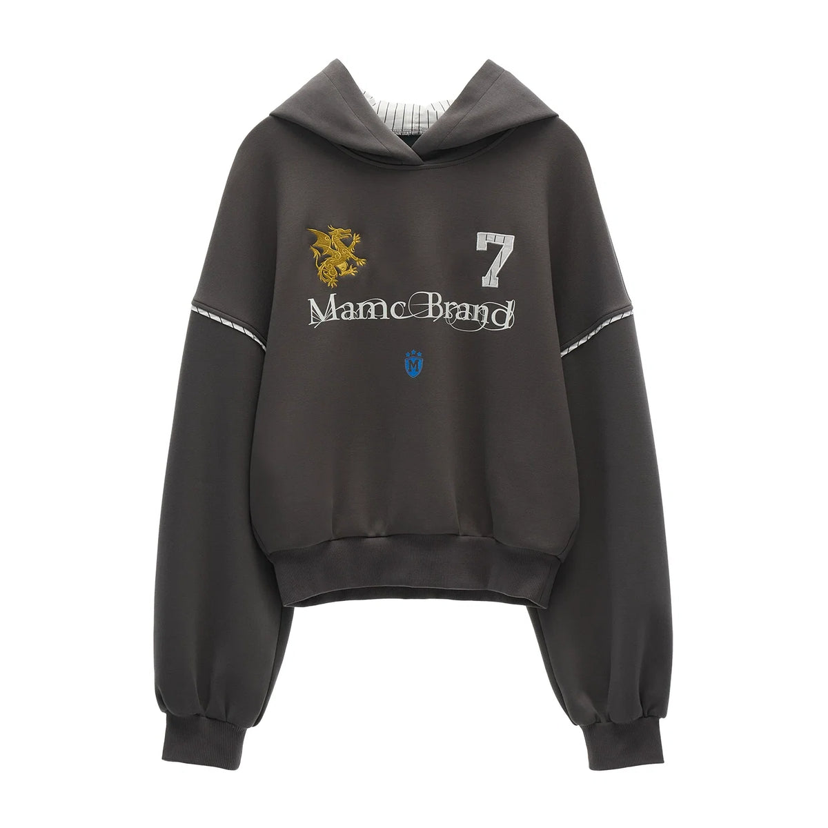 American Patchwork Hooded Sweatshirt
