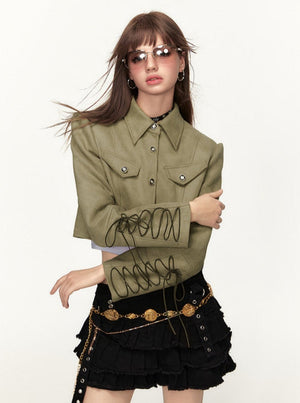 American Retro High-End Short Jacket