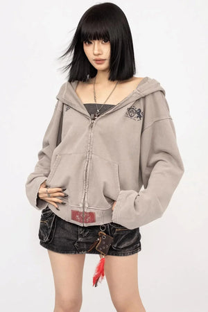 American Retro Hooded Jacket