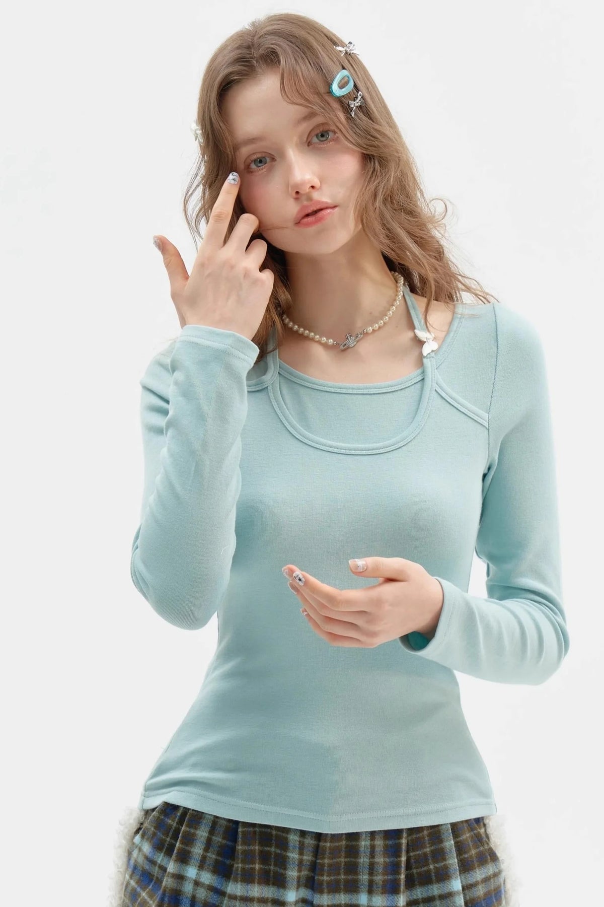 American Retro Knitted Shirt