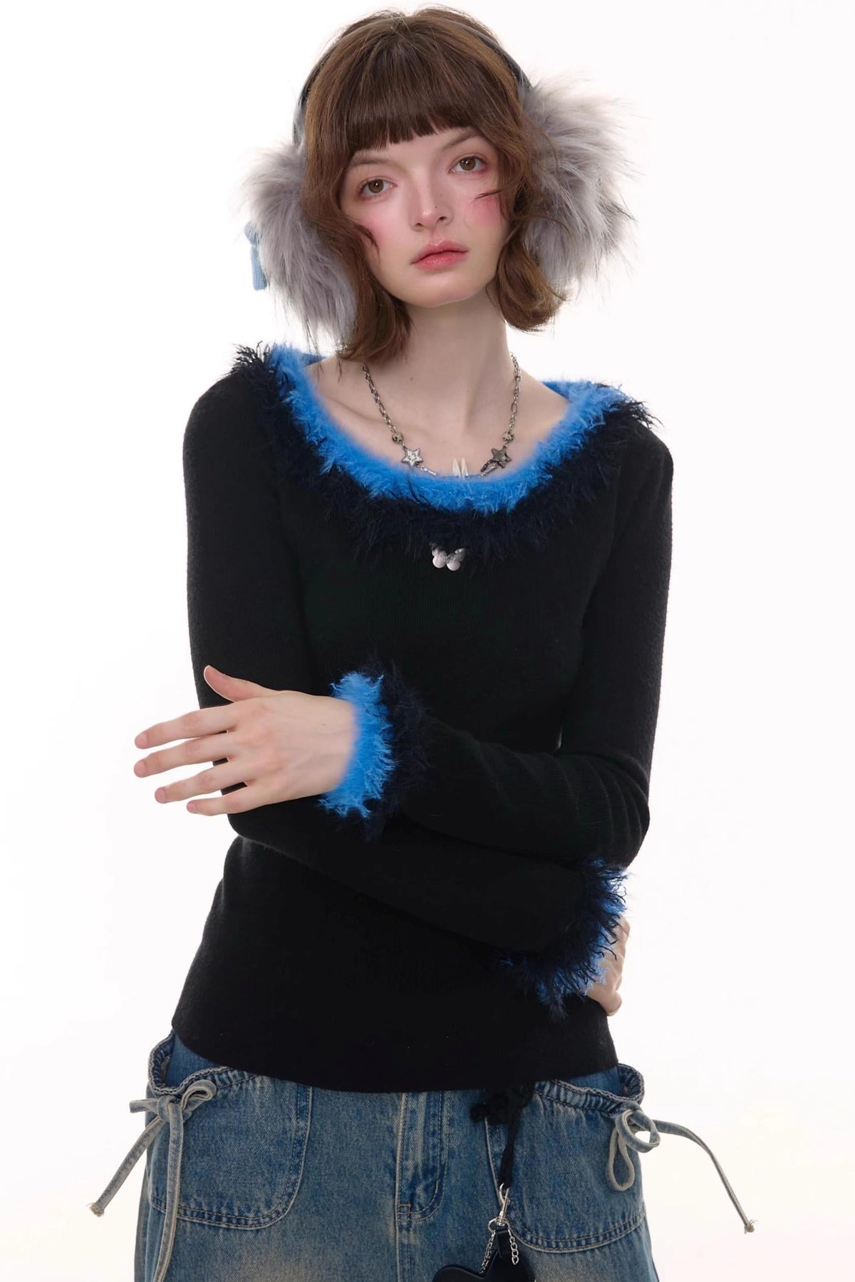 American Retro Knitted Sweater
