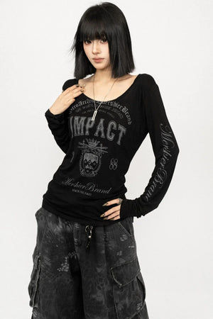 American Retro Letter T-Shirt