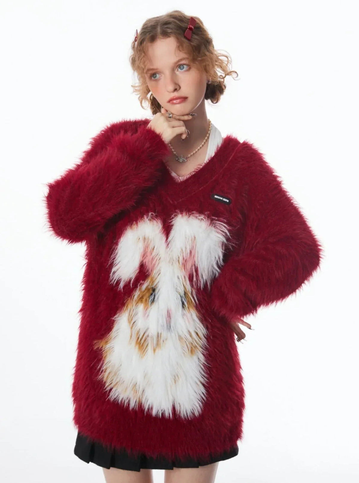 American Retro New Year Eve Christmas Sweater