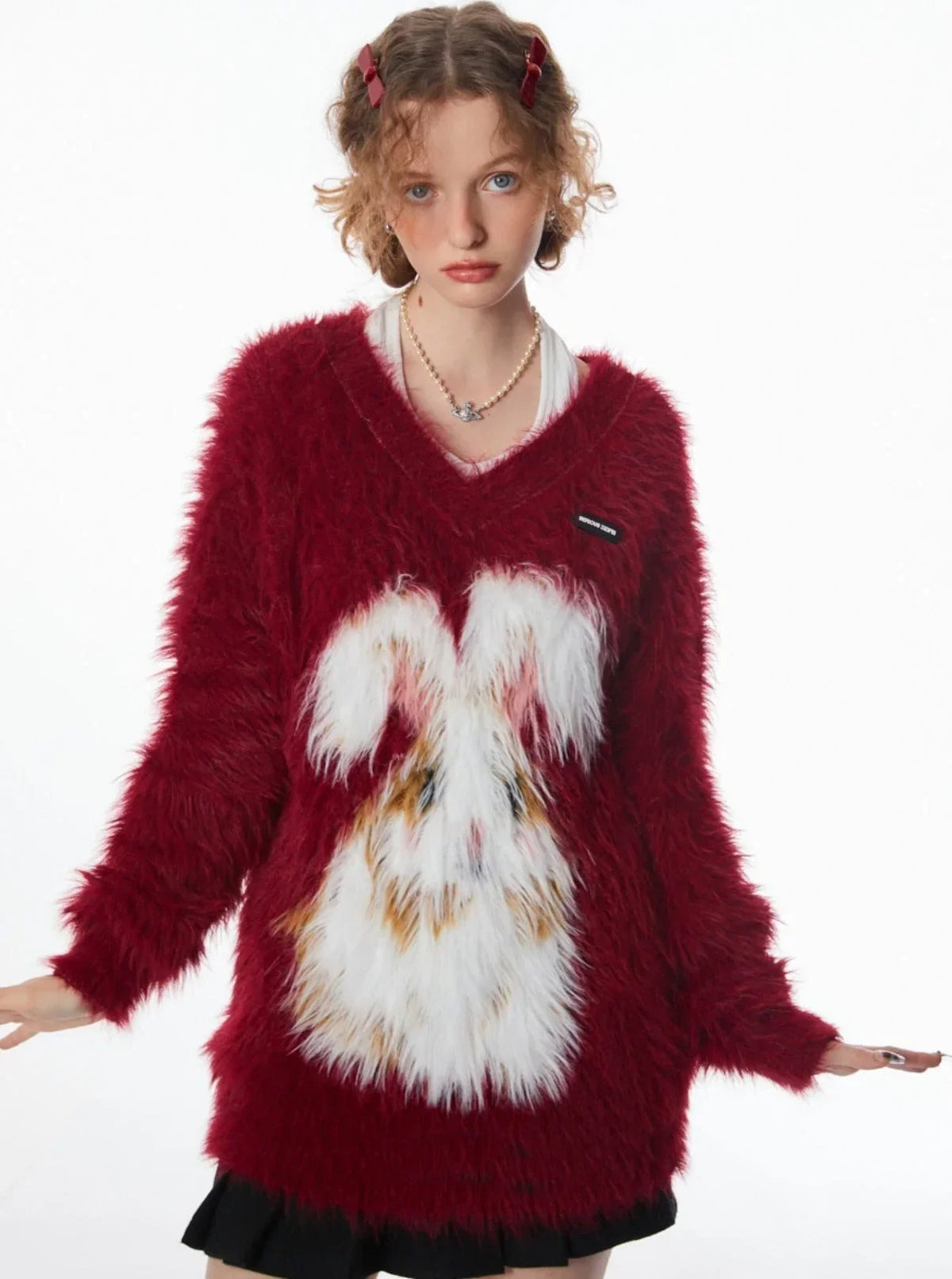 American Retro New Year Eve Christmas Sweater
