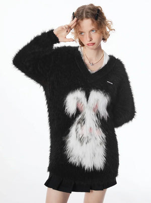 American Retro New Year Eve Christmas Sweater