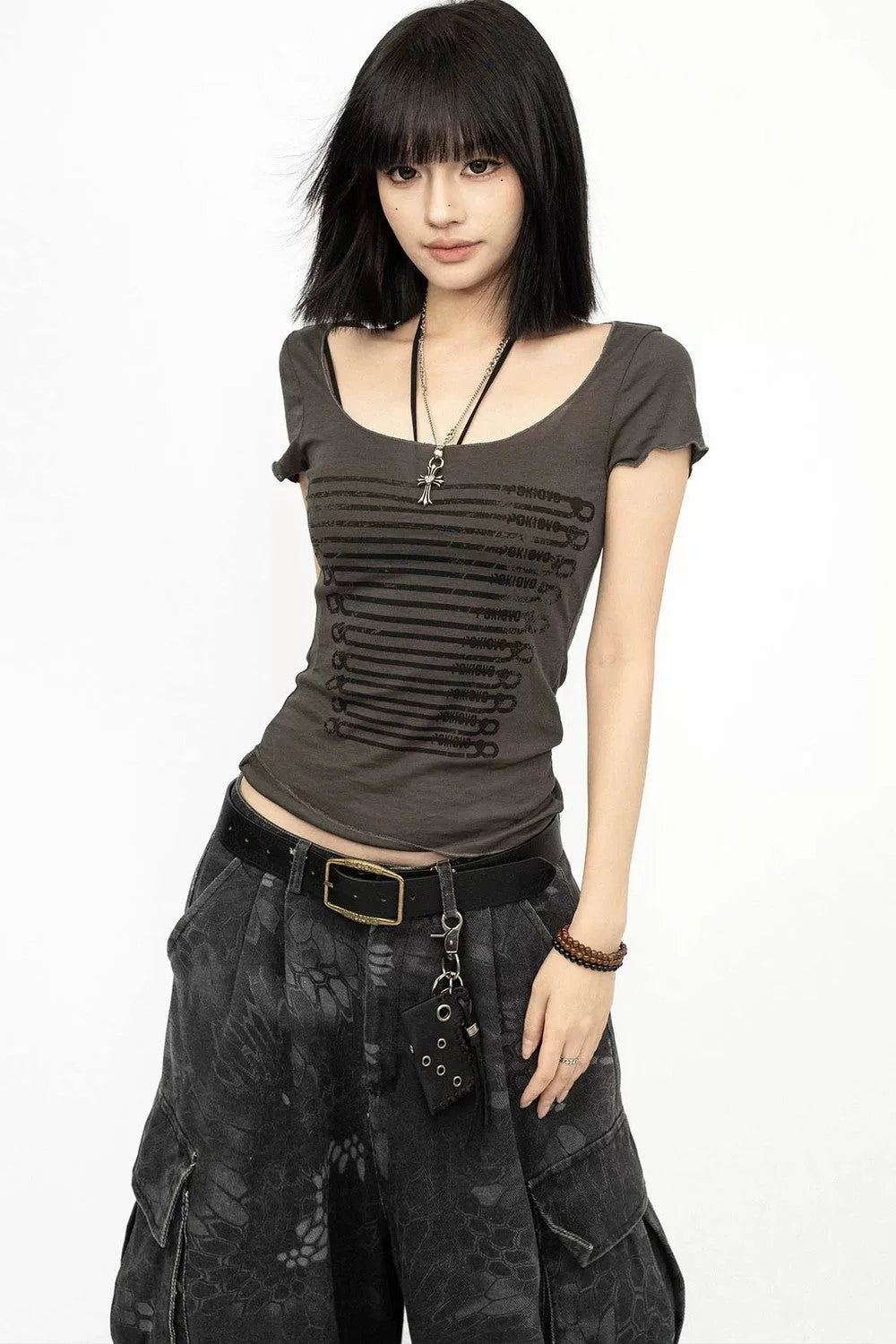 American Retro Print T-Shirt