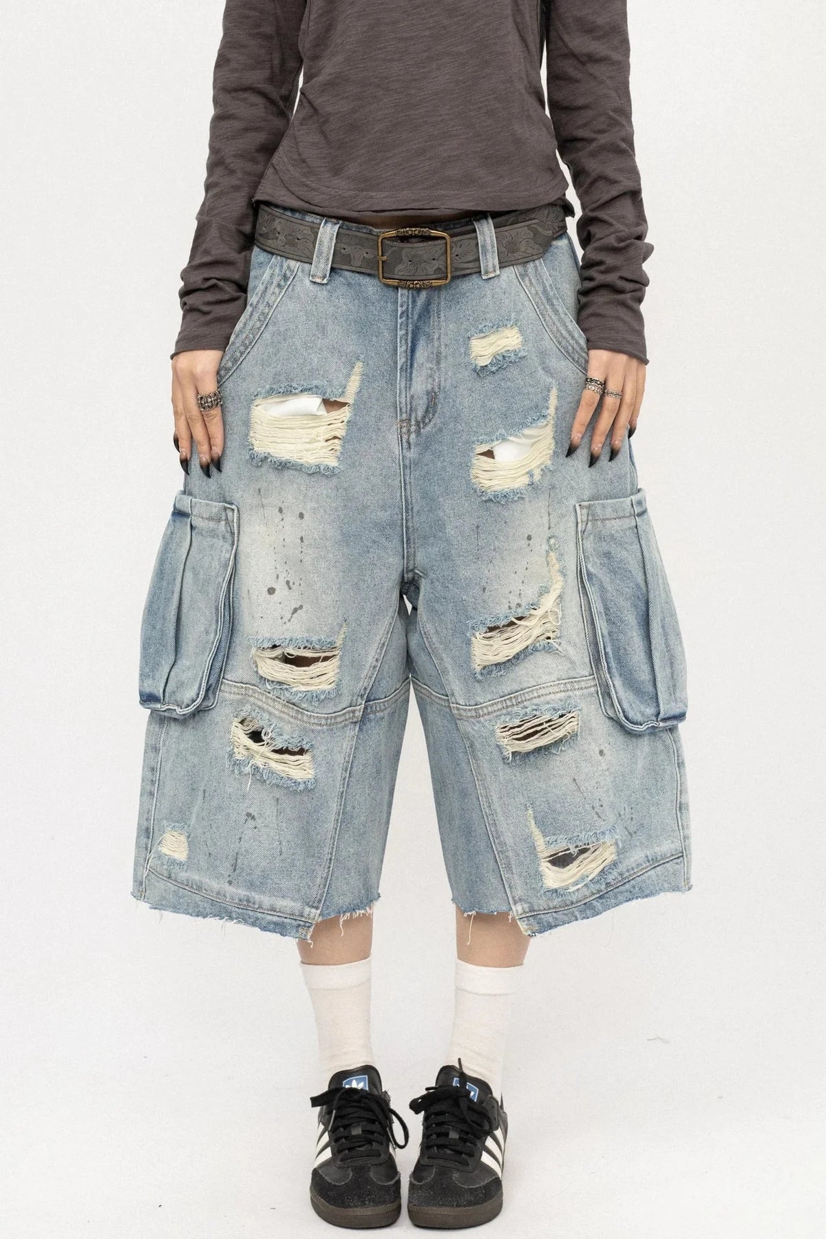 American Retro Ripped Jeans