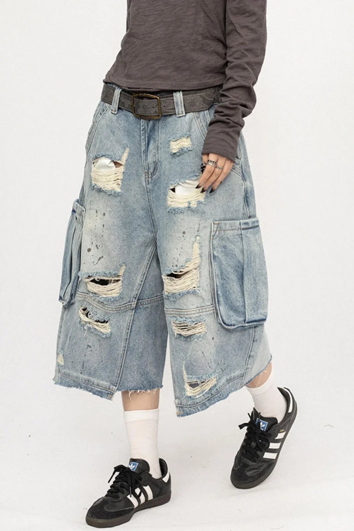 American Retro Ripped Jeans