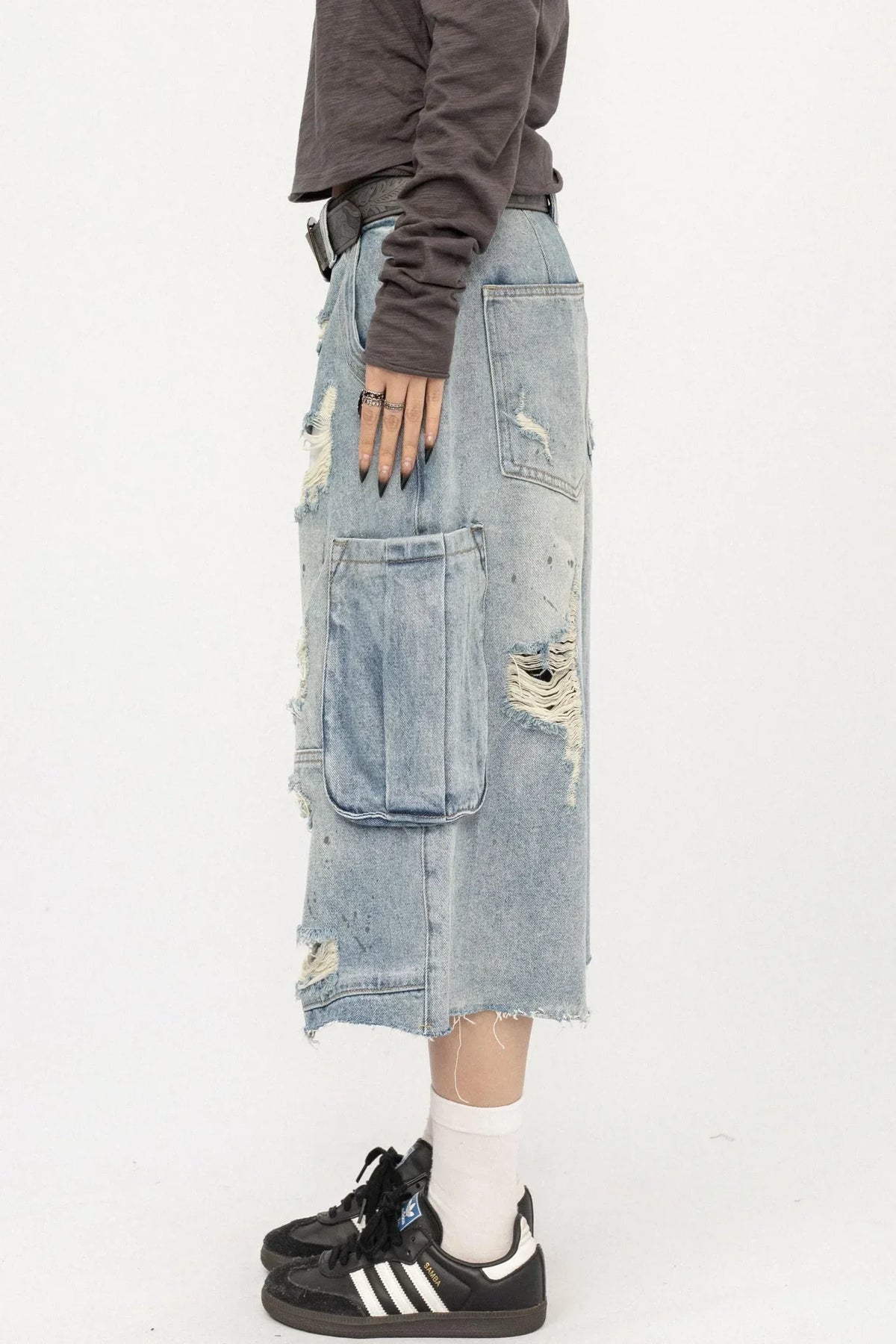 American Retro Ripped Jeans