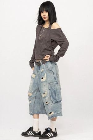 American Retro Ripped Jeans