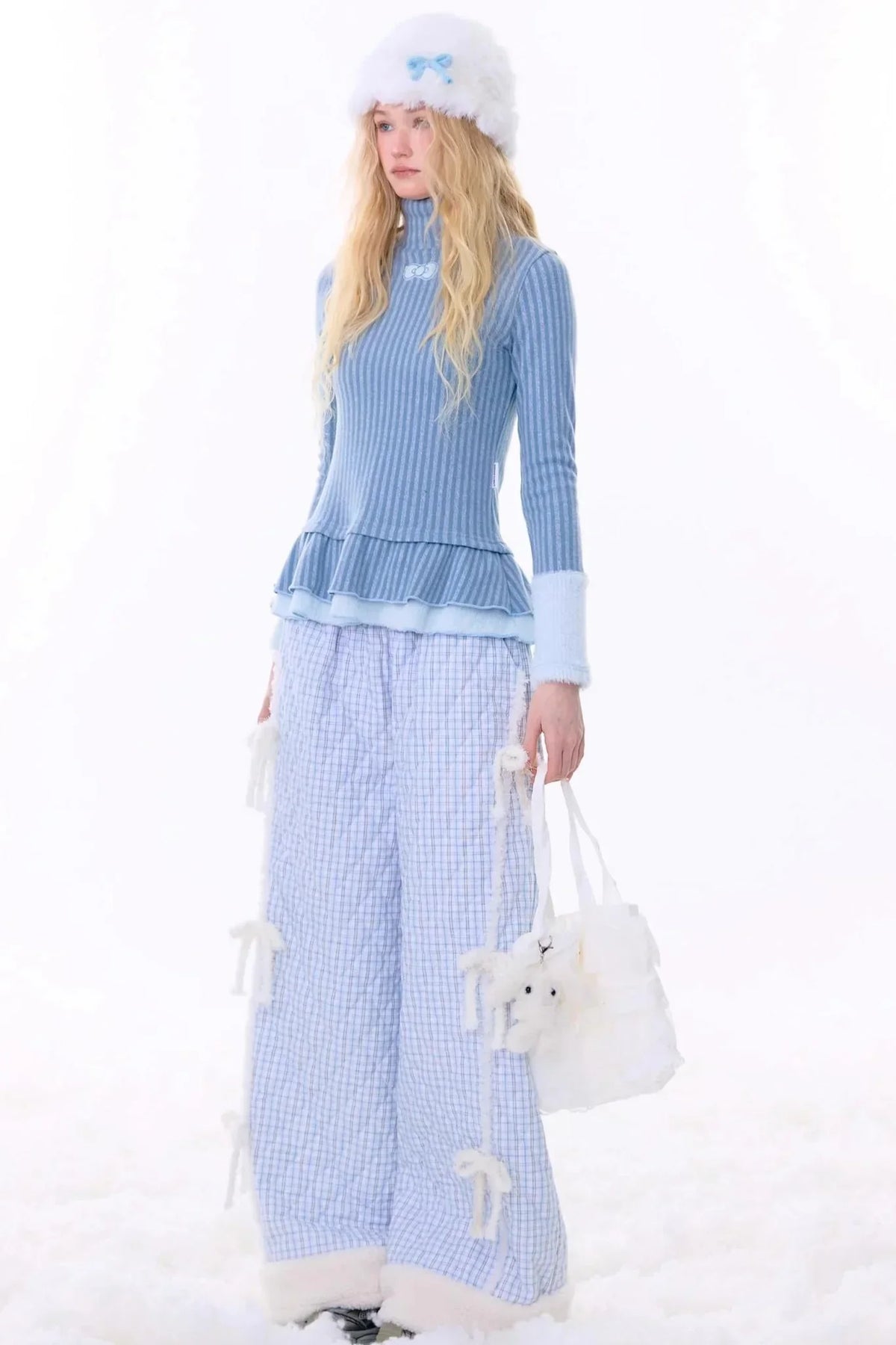 American Retro Striped Knit Top