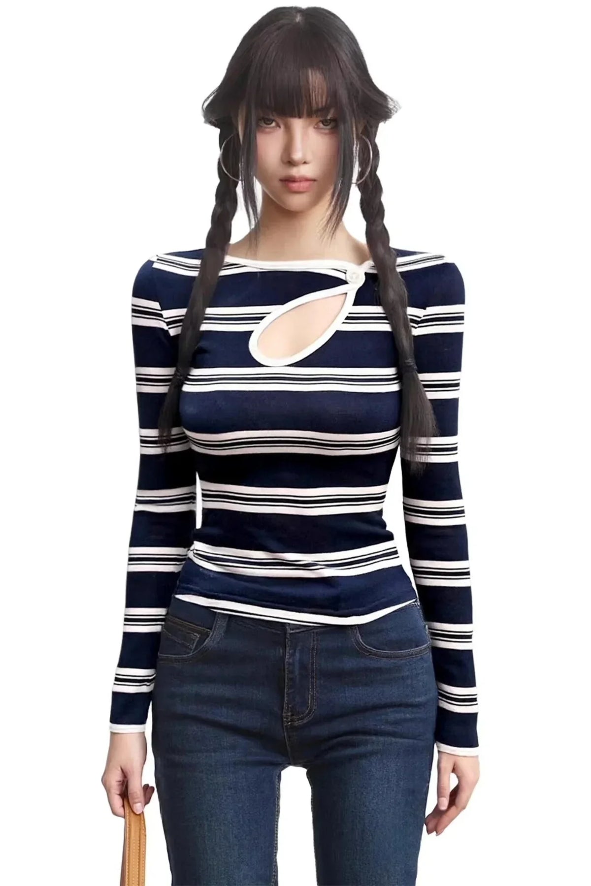 American Retro Striped Top