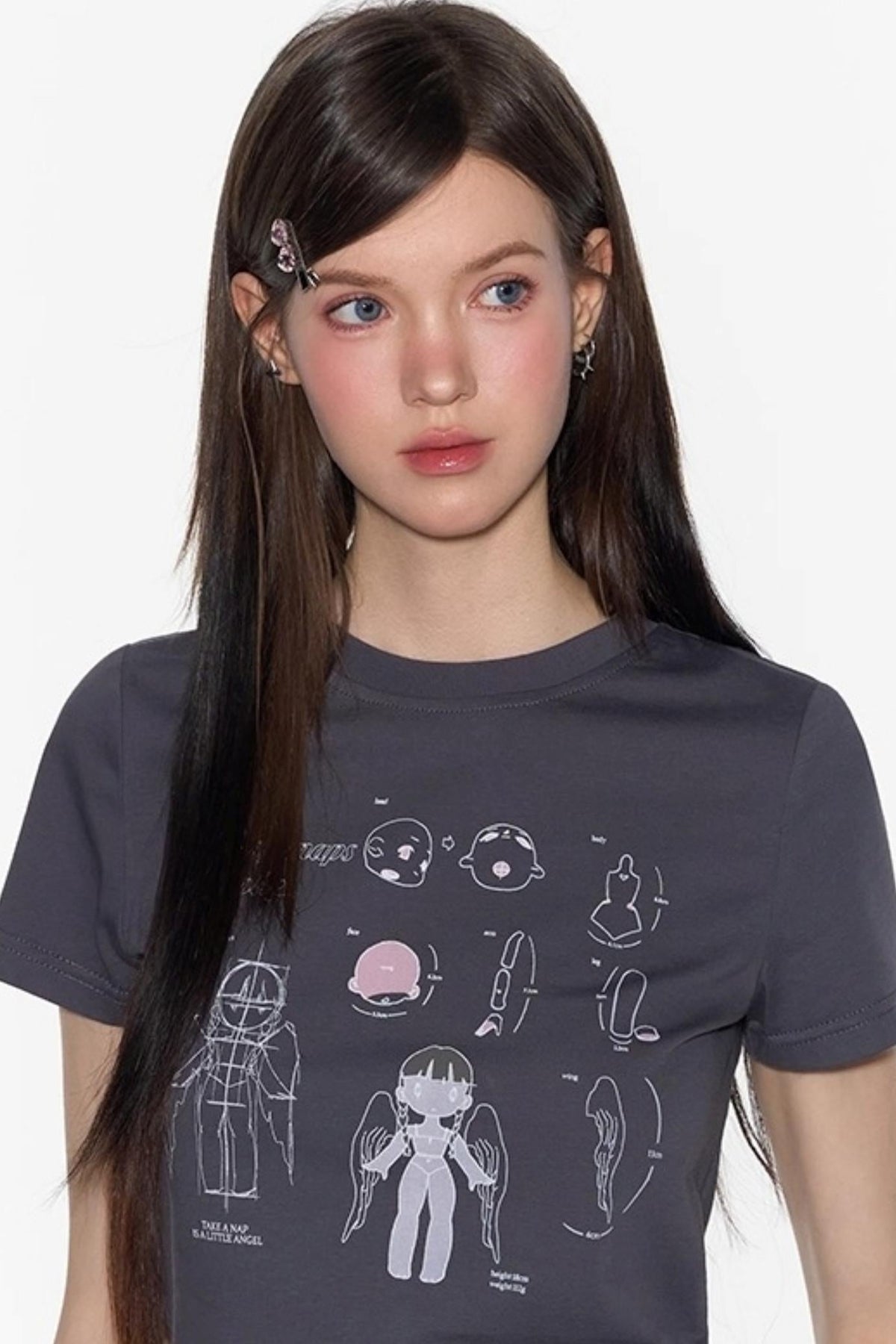American Shoulder Crop Top
