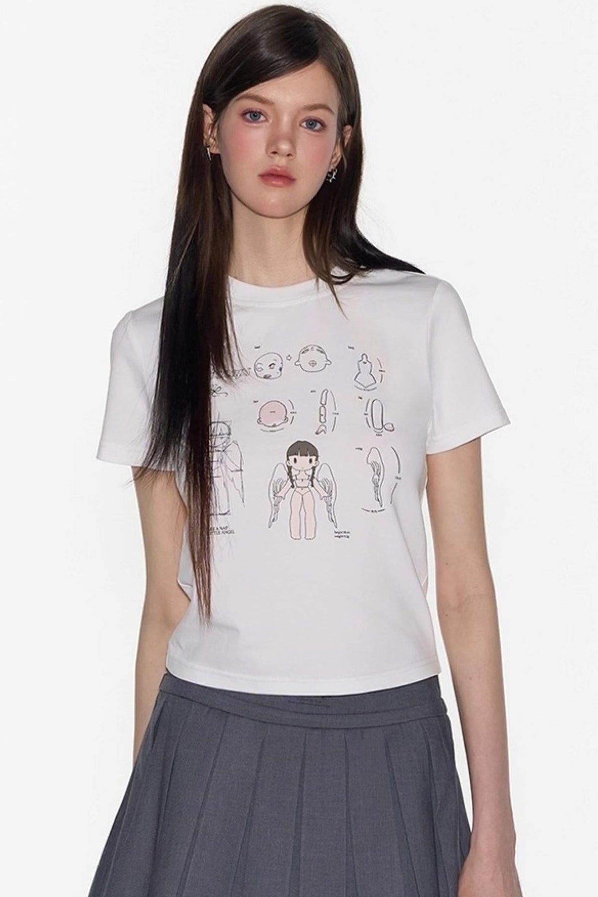 American Shoulder Crop Top