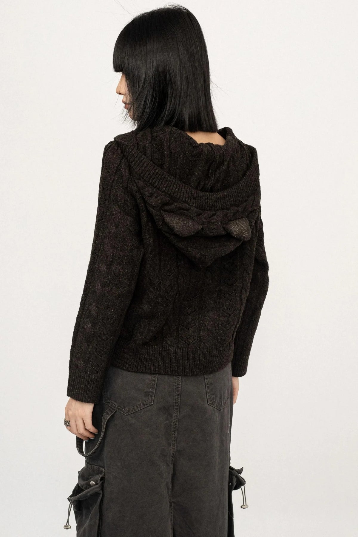 American Spice Hooded Zipper Cardigan