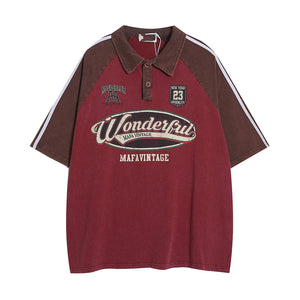 American Street College Style Polo T-Shirt