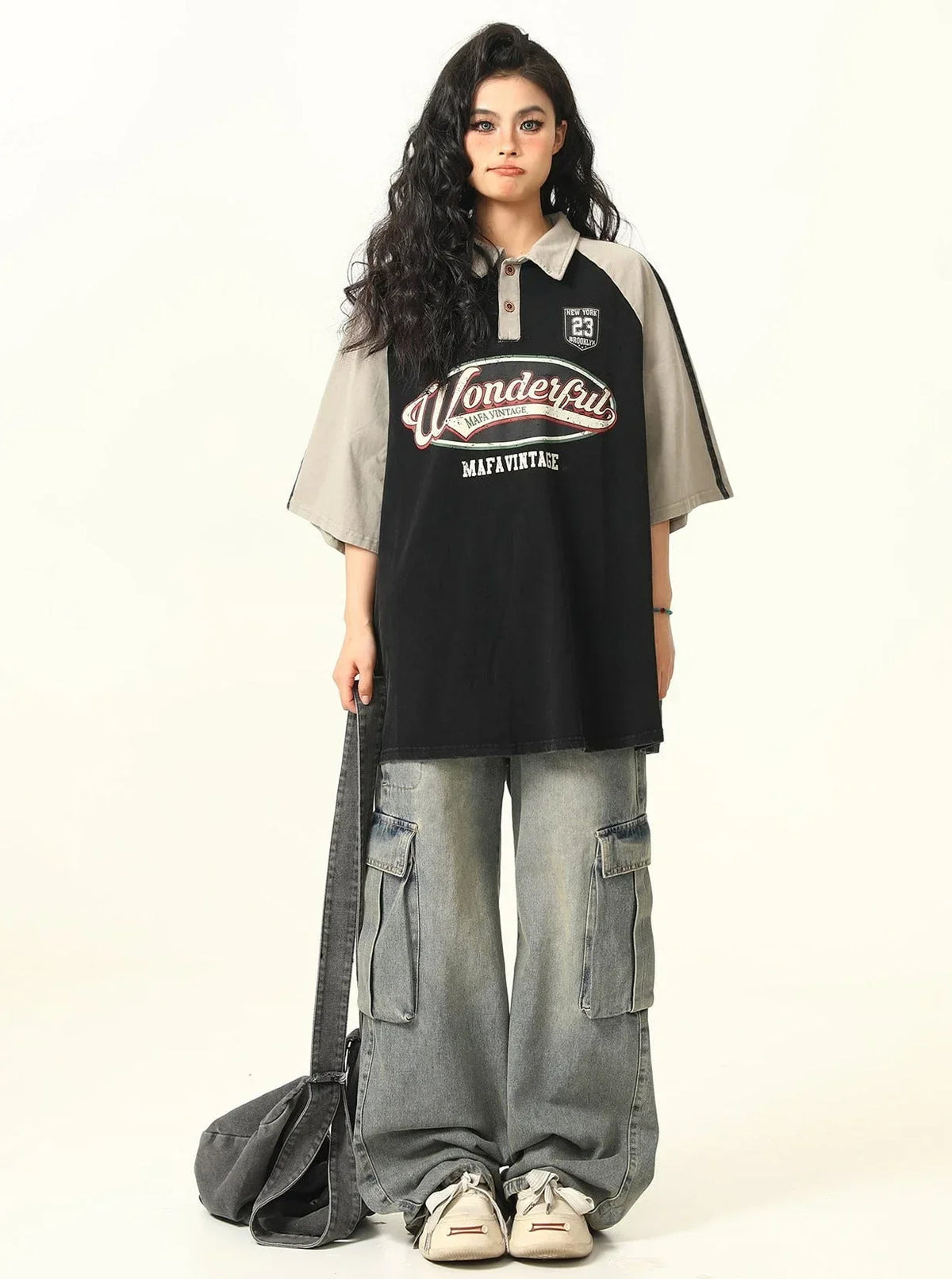 American Street College Style Polo T-Shirt