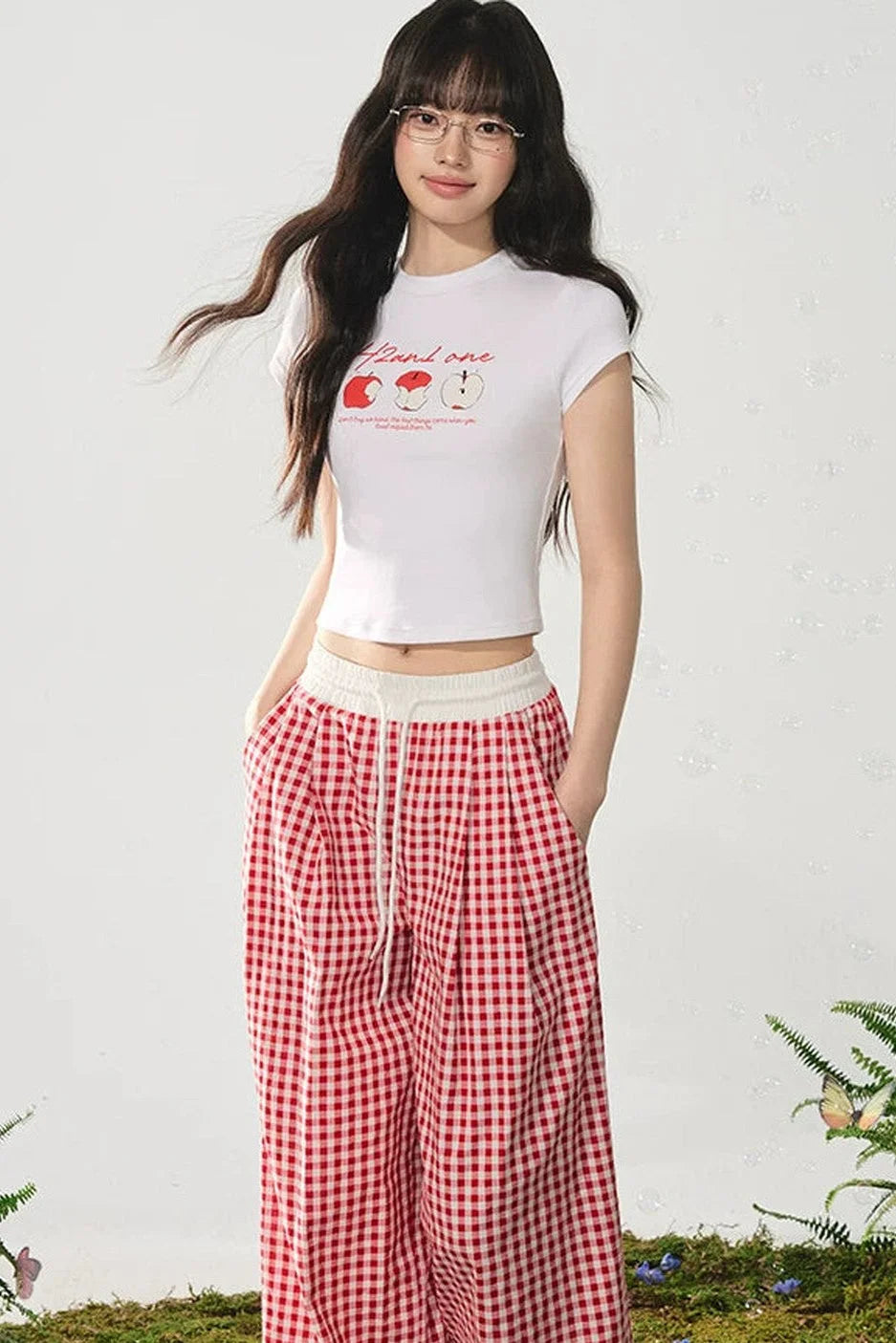 American Style Apple Print Tee