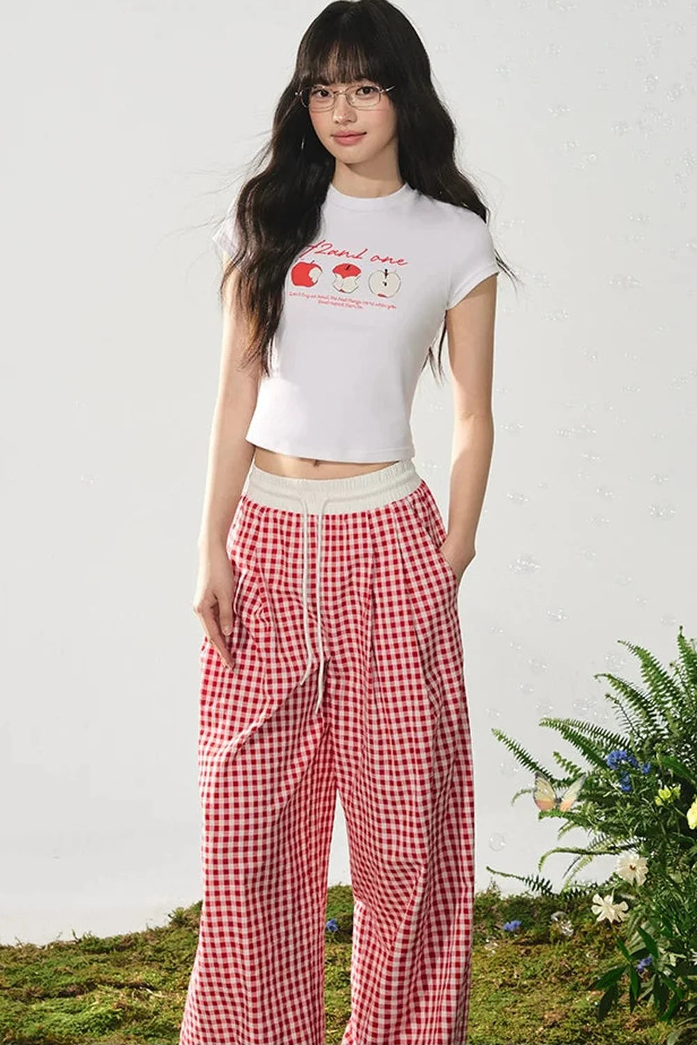 American Style Apple Print Tee