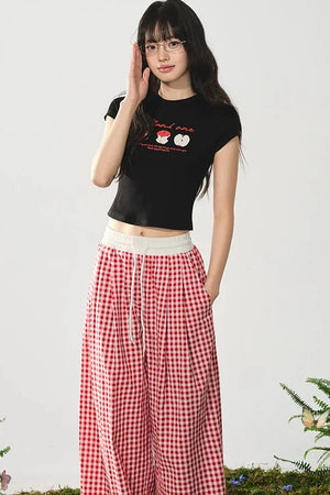 American Style Apple Print Tee