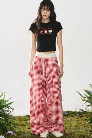 American Style Apple Print Tee