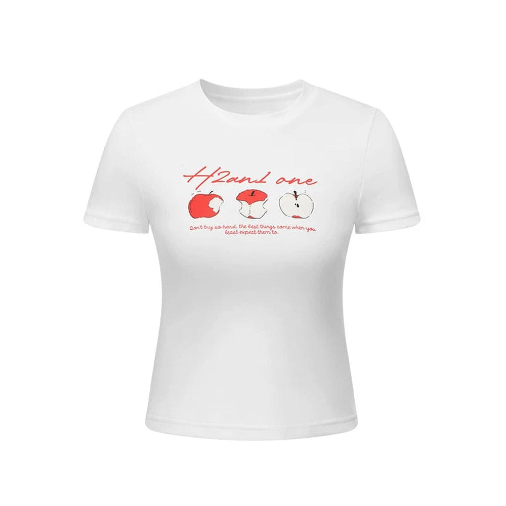 American Style Apple Print Tee