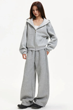 American-Style Hooded Zip Jacket