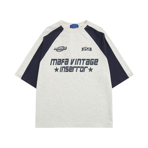 American Vintage Monogram Print Top