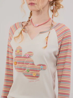 American vintage raglan undershirt top
