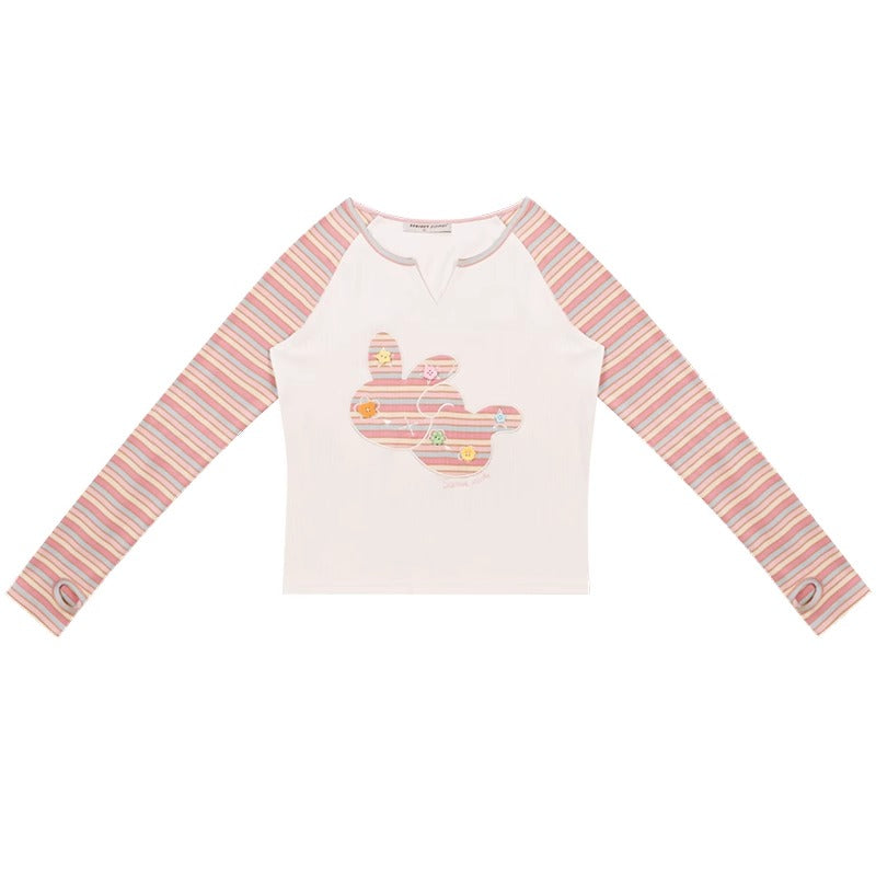 American vintage raglan undershirt top