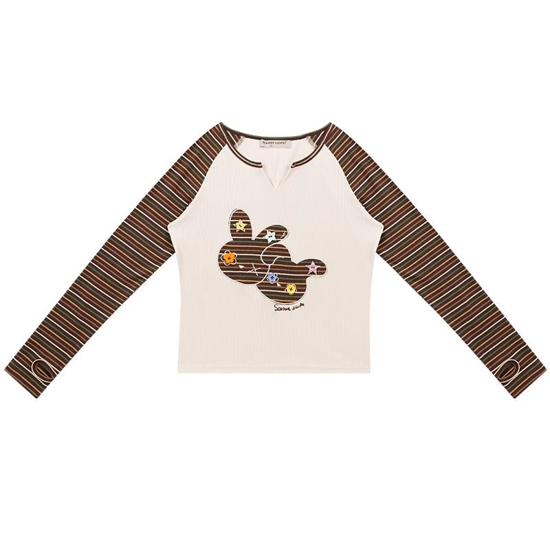 American vintage raglan undershirt top