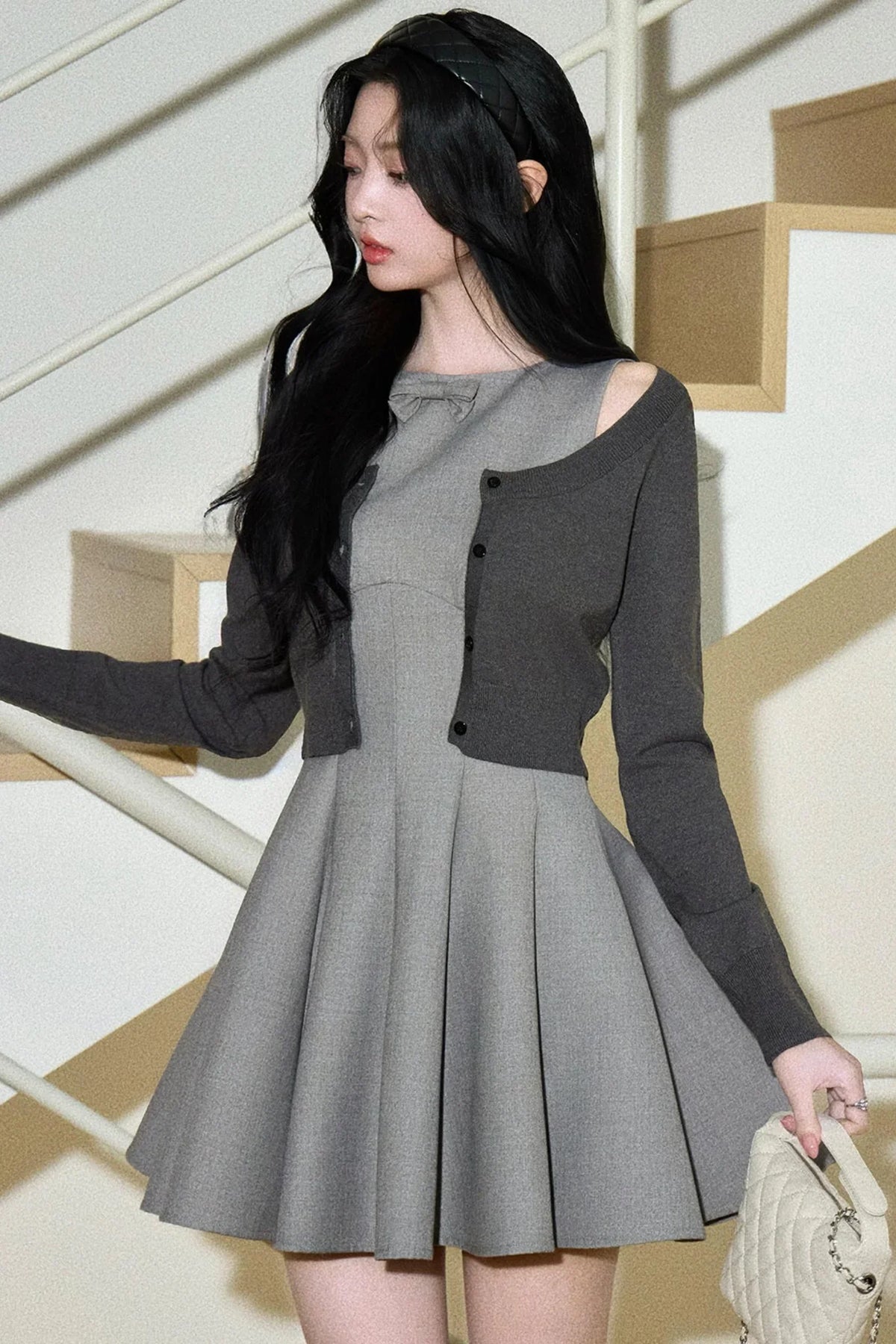 Anne's Diary Off-Shoulder Dress Set-Up