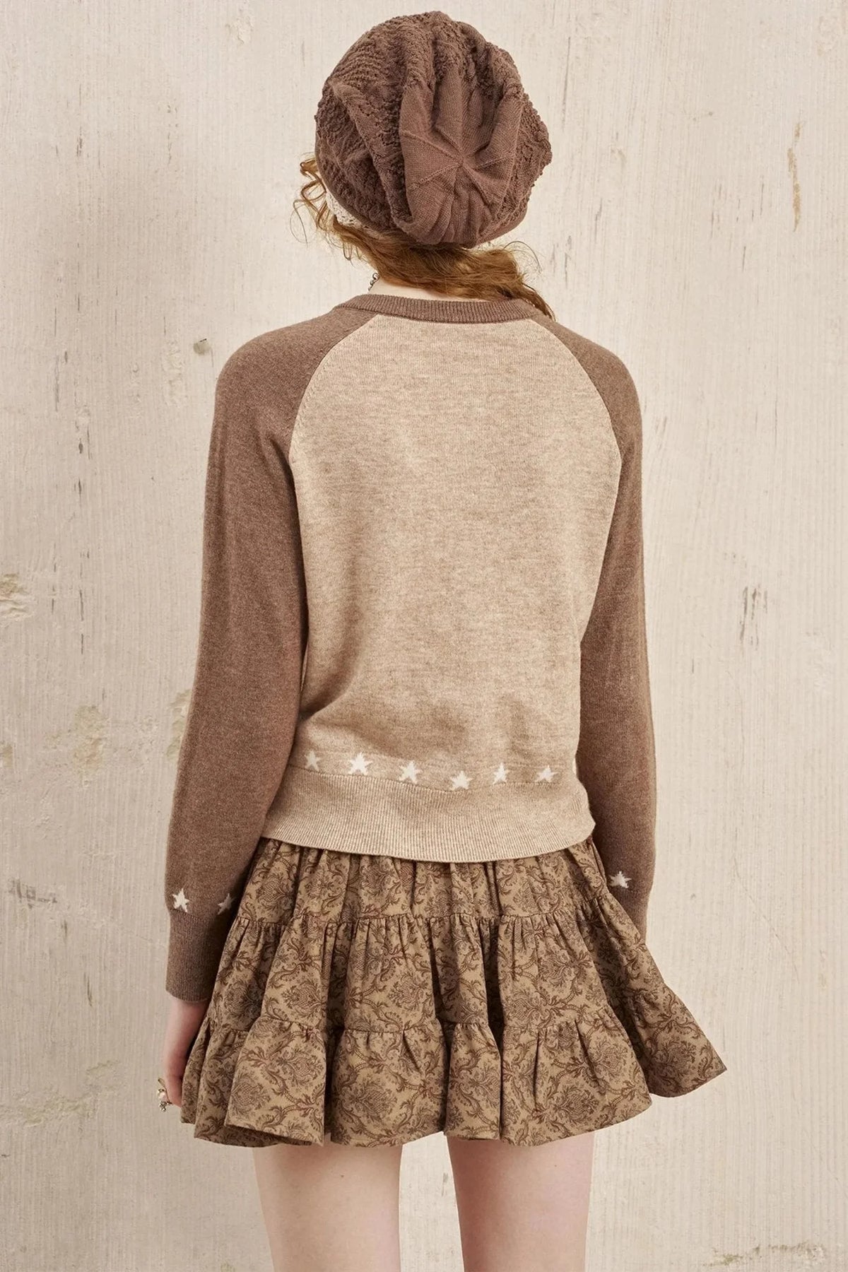 Apple Wool Blend Slim Fit Knitted Cardigan