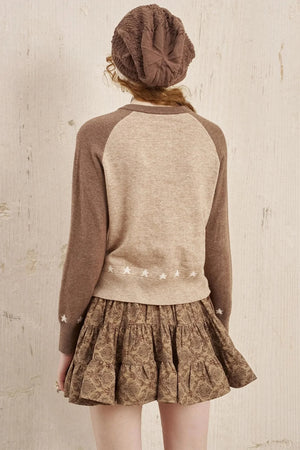 Apple Wool Blend Slim Fit Knitted Cardigan