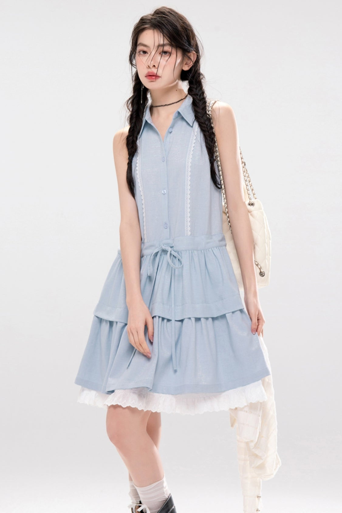Aqua A-line Dress