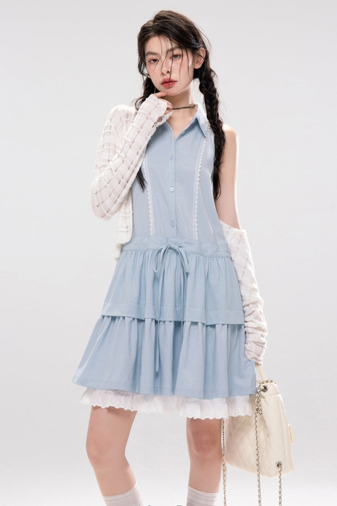Aqua A-line Dress